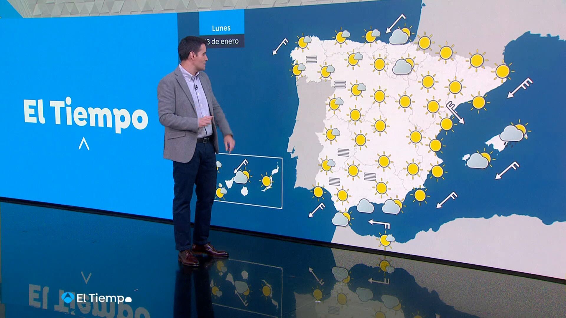 Enero 2025 (12-01-25) Situación anticiclónica en la mayor parte del país