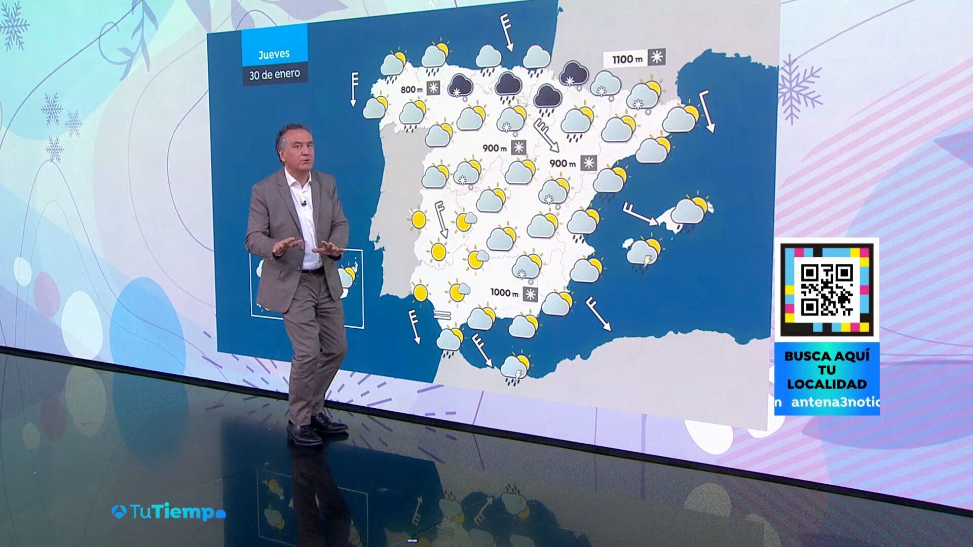 Enero 2025 (29-01-25) Viento y nevadas en España