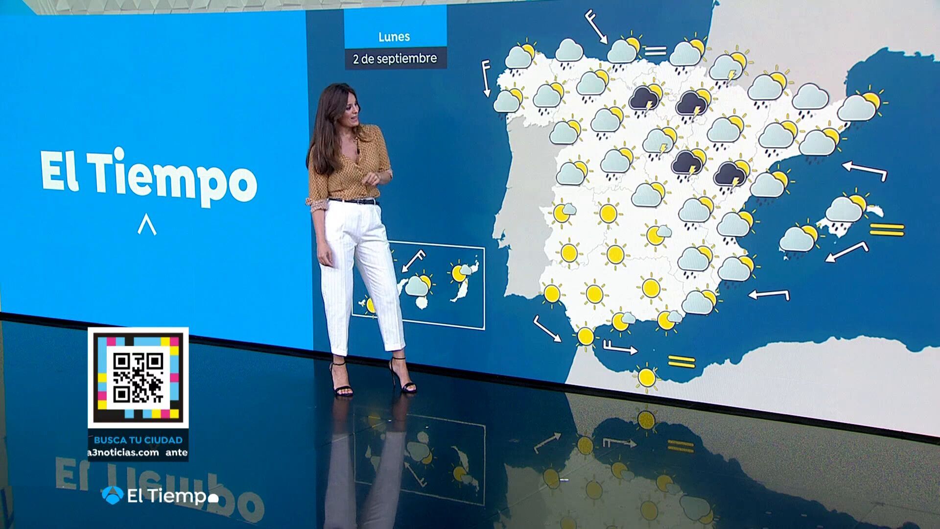 Septiembre 2024 (01-09-24) Un frente atlántico barrerá el tercio norte peninsular