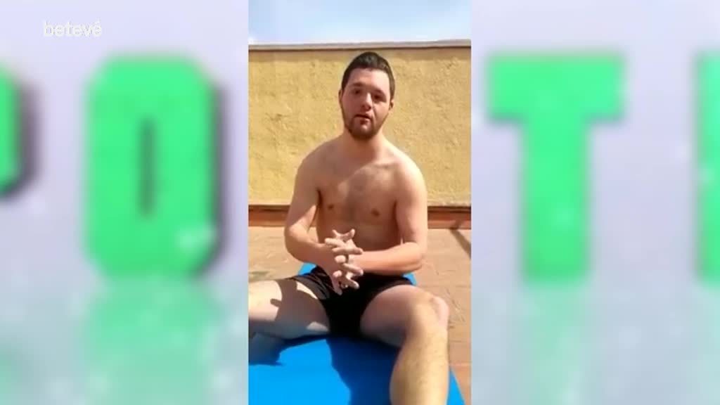 14 de Maig de 2020 Els exercicis de l’atleta Special Olympic Marc Pérez per mantenir-se en forma