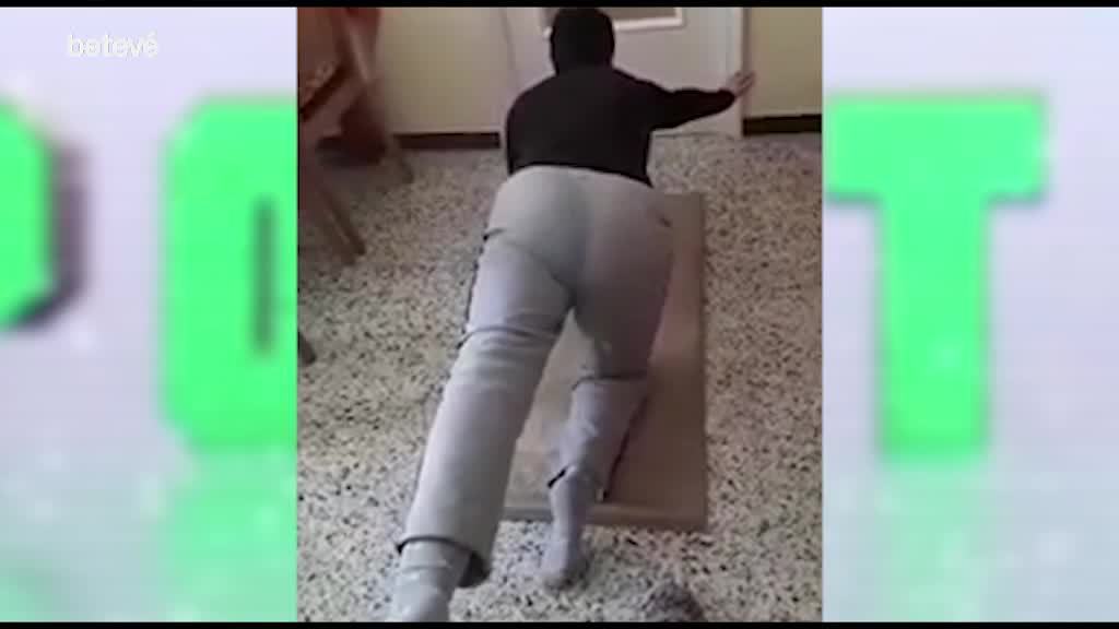 20 de Maig de 2020 Cristina del Moral, Ismael Boris i Genís Ferrer fan exercicis per tonificar la musculatura