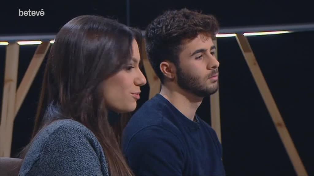 16 de Gener de 2019 Laura Turull i Oriol Sànchez, fills de presos independentistes