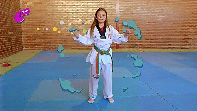 Carla, una estrella del taekwondo