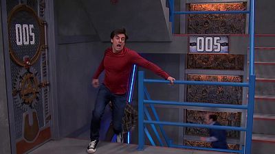 ¡Por las escaleras!