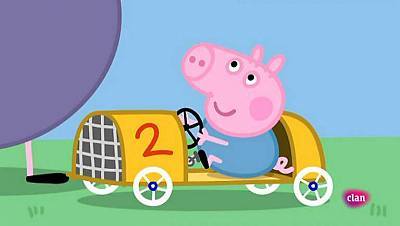 peppa pig en coche