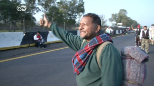 Caravana de migrantes avanza hacia Guanajuato