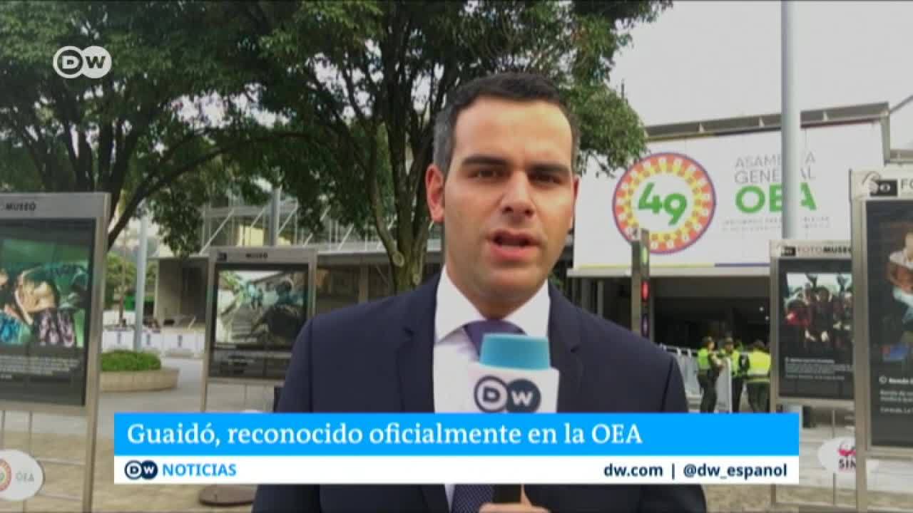 Guaidó, reconocido oficialmente en la 49ª Asamblea OEA