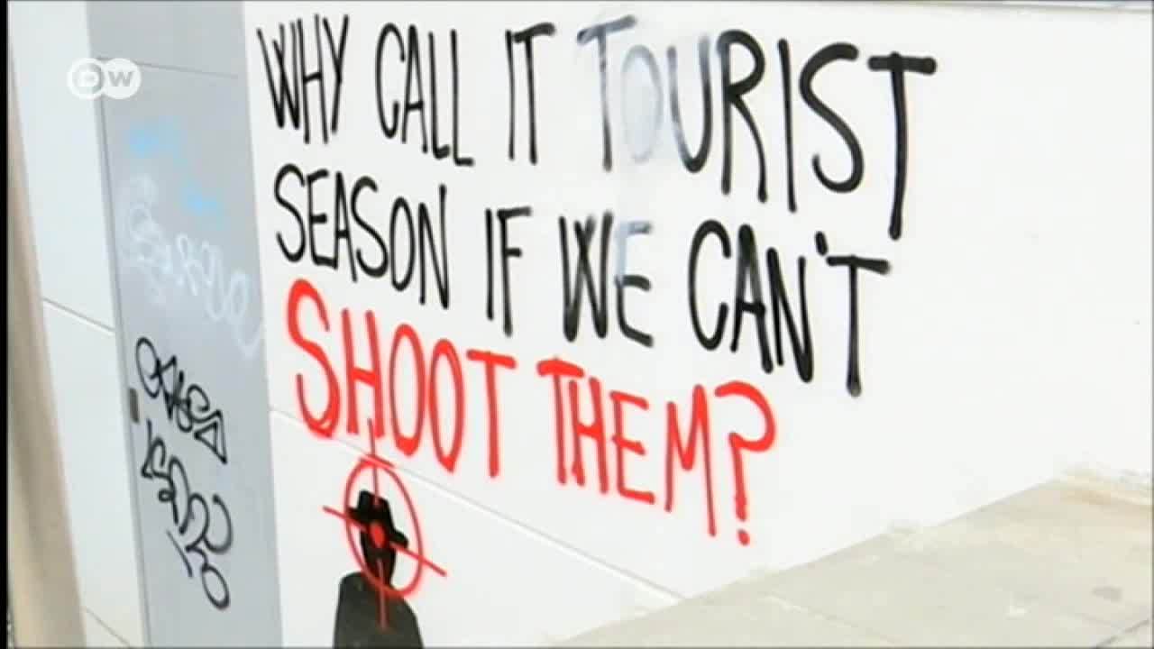 Habitantes de destinos turísticos europeos protestan contra el turismo masivo