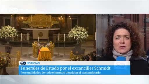 Laura Iglesias desde el funeral de Helmut Schmidt