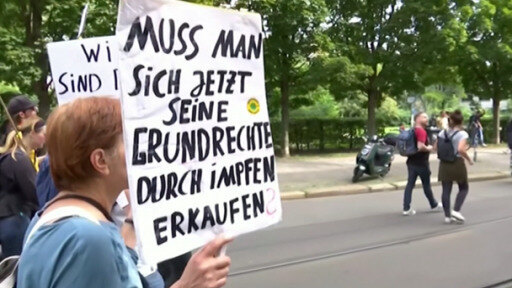 Manifestaciones violentas en Berlín por medidas anticovid