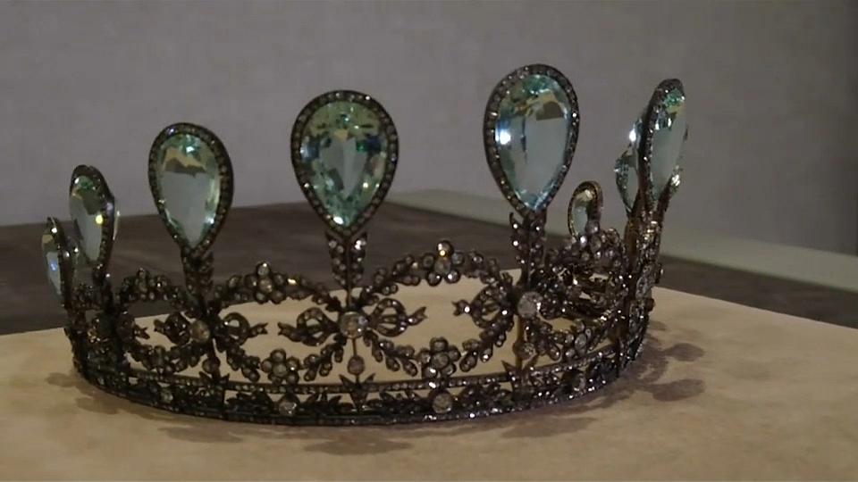A subasta una rara tiara de aguamarinas y diamantes de Fabergé