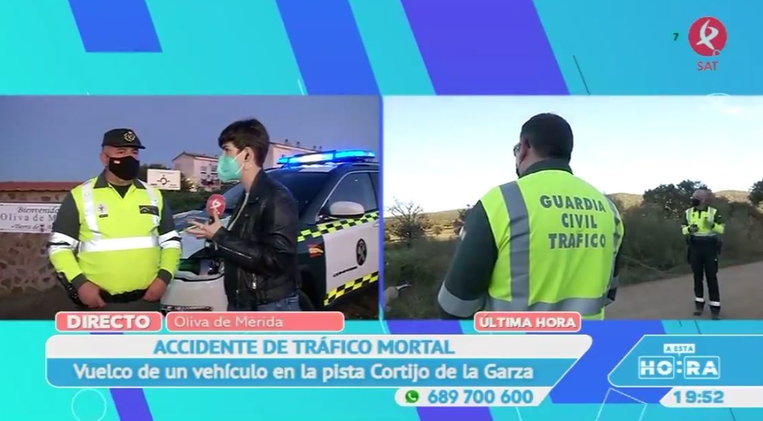 Hablamos con la Guardia Civil sobre las posibles causas del accidente mortal de Oliva de Mérida