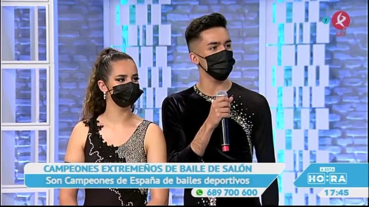 Los extremeños Alba González y Jesús Blanco, campeones de España en bailes latinos