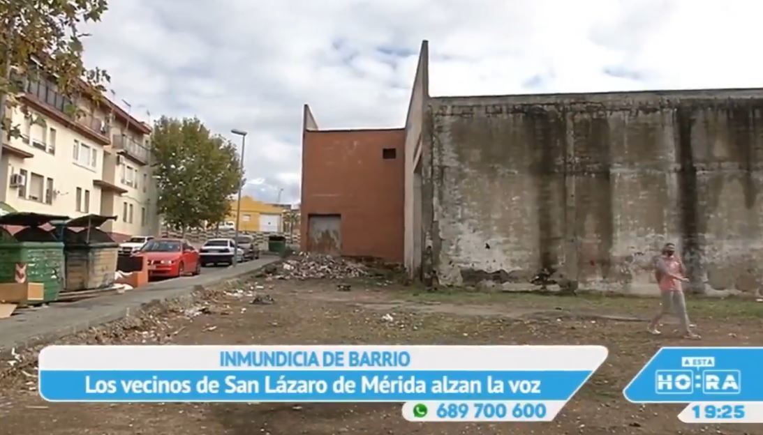 Los vecinos de San Lázaro de Mérida no pueden más