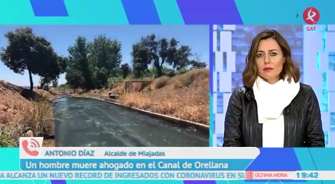 Un hombre muere ahogado en el canal de Orellana cerca de Miajadas