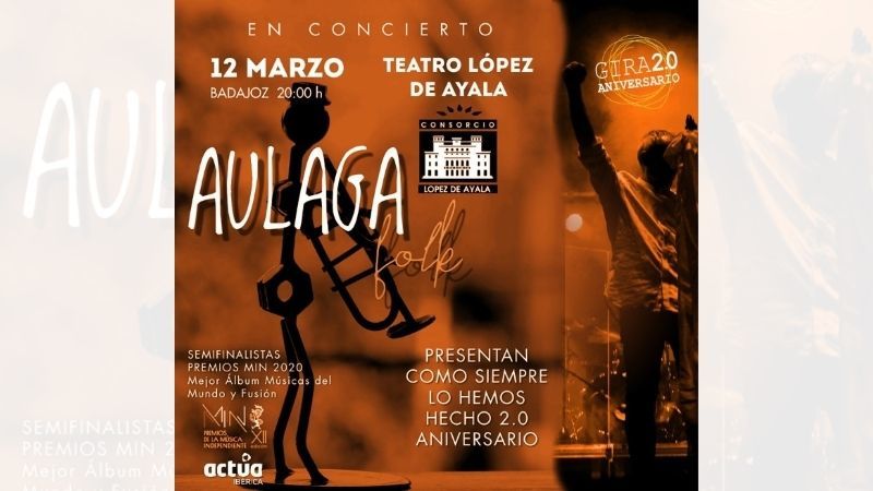 Aulaga Folk toca en Badajoz por primera vez en 20 años de carrera