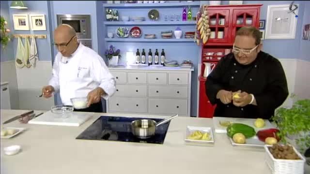 Bacalao de Feria con ensalada y patatas pochadas