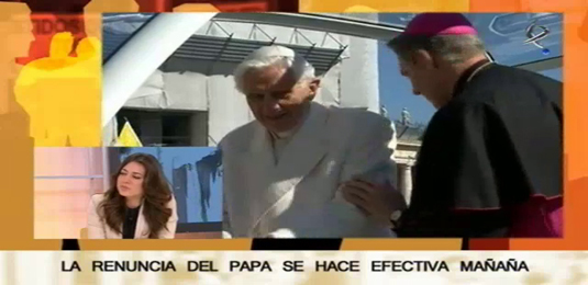 renuncia del Papa Benedicto XVI (27/02/13)