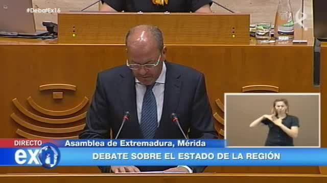 Especial EXN II sesión Debate del Estado de la Región: Intervención de José Antonio Monago (15/07/16)