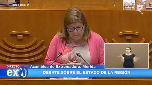 Especial EXN II sesión Debate del Estado de la Región: Intervención de María Victoria Domínguez (15/07/16)