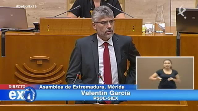 Especial EXN II sesión Debate del Estado de la Región: Intervención de Valentín García (15/07/16)