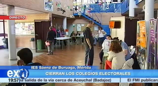 Baja la participación en Extremadura casi 5 puntos