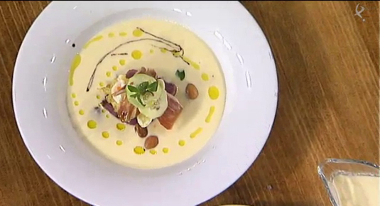 ajo blanco con solomillo de cerdo ibérico (17/06/15)