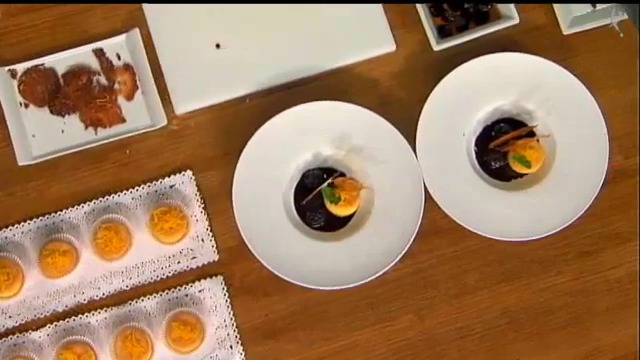 Borrachitos de licor de naranja con salsa fría de cacao (18/02/16)