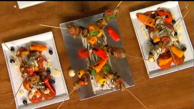 brochetas de cerdo con salsa bearnesa (24/02/16)