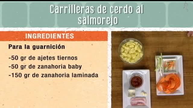 Carrilleras de cerdo al salmorejo  (29/03/16)