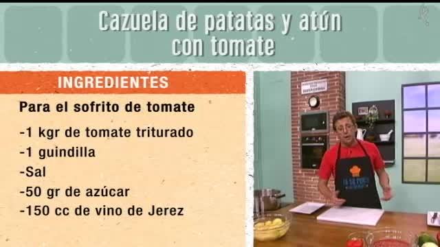 Cazuela de patatas y atún con tomate  (09/02/16)