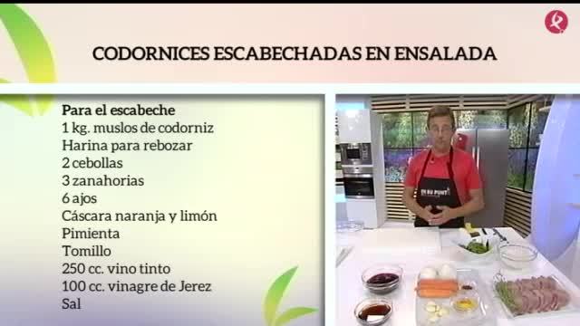 codornices escabechadas en ensalada (16/06/17)