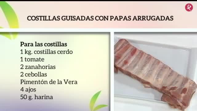 costillas guisadas con papas arrugadas (14/06/17)