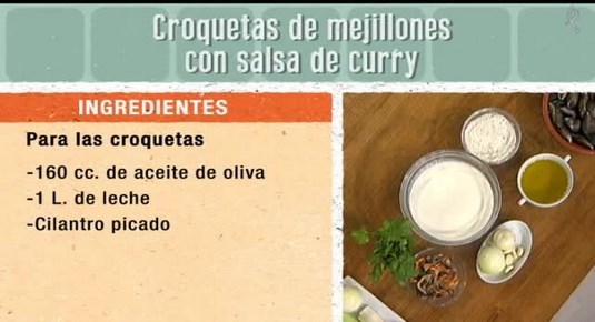 Croquetas de mejillones con salsa de curry (13/01/16)