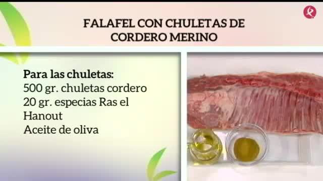 falafel con chuletas de cordero merino (28/09/17)