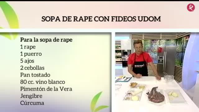 sopa de rape con fideos Udom (29/05/17)