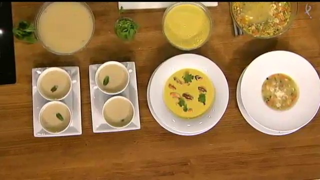 sopa minestrone, crema de mejillones y caldo casero (25/01/16)