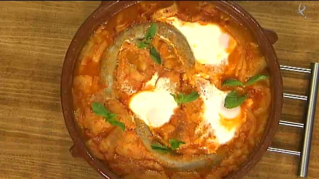 sopas de tomate con salchichas caseras de cerdo y cilantro (03/11/15)