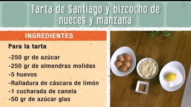 Tarta de Santiago y bizcocho de nueces y manzanas (04/02/16)