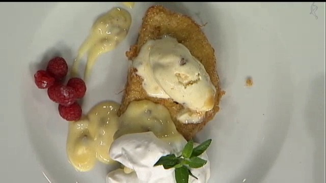 torrijas con crema de piñones  (22/03/16)