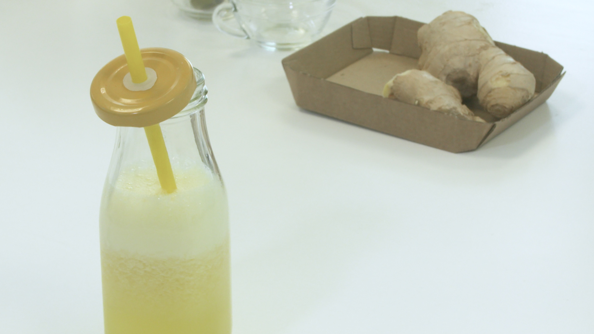 Batido de piña y jengibre