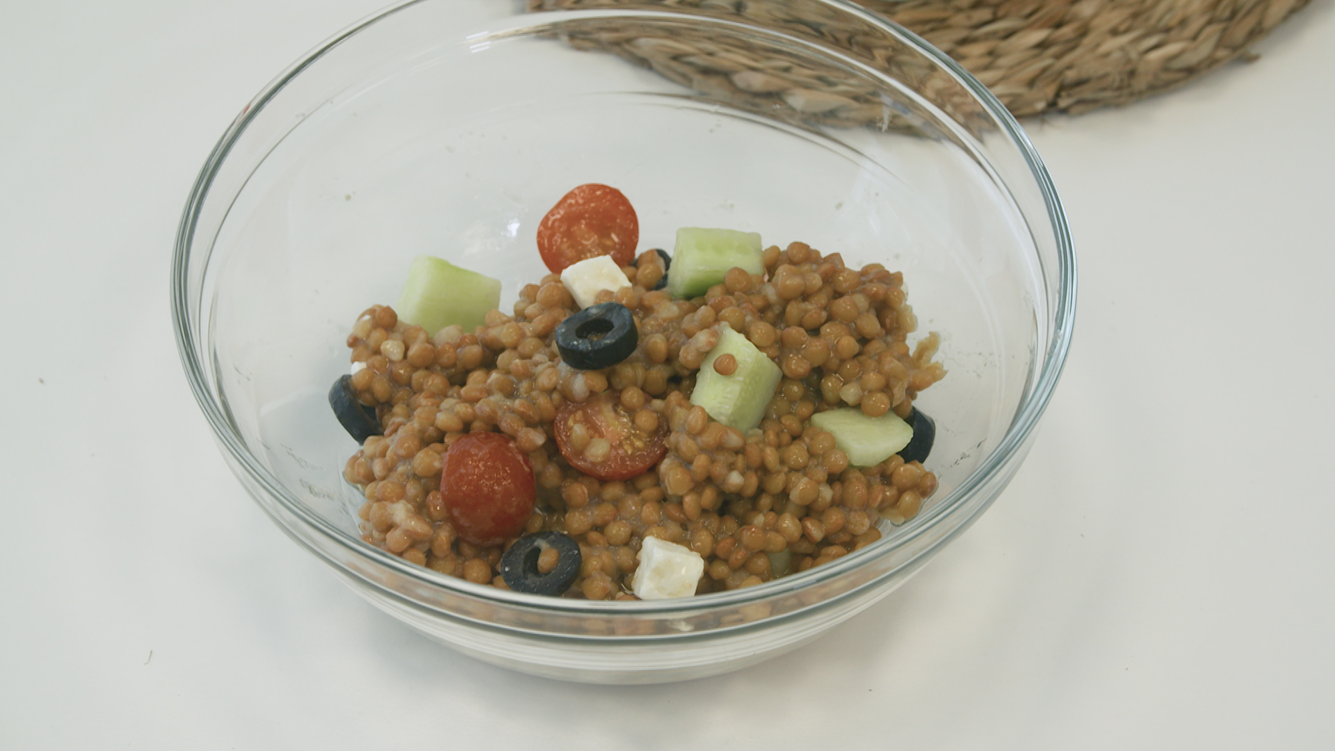 Ensalada de lentejas al estilo griego