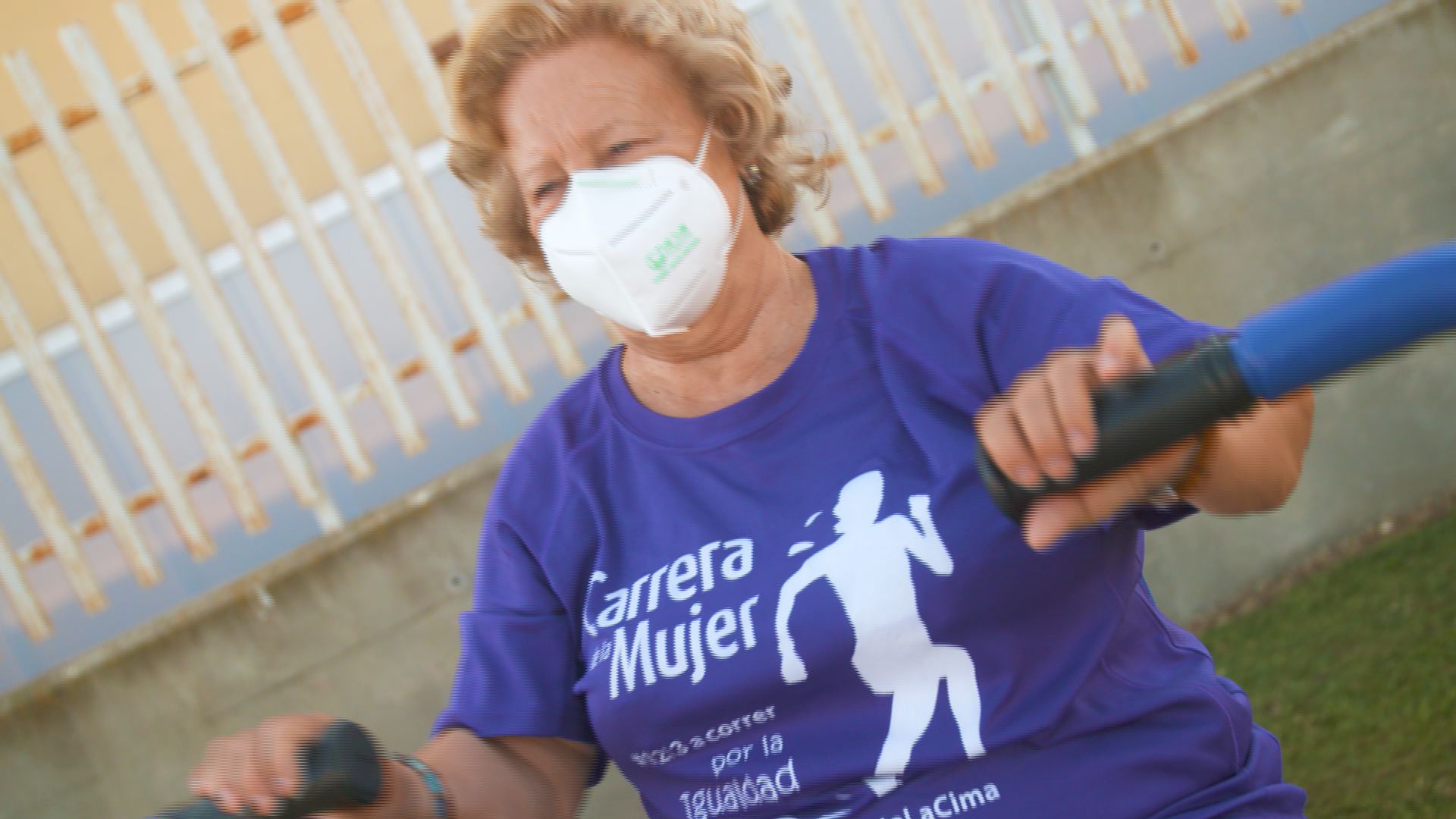 Hacemos ejercicio en un parque biosaludable