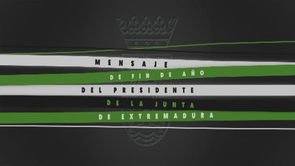 Mensaje de fin de año del Presidente de la Junta de Extremadura 2016 con subtítulos e interprete de lenguaje de signos (30/12/16)