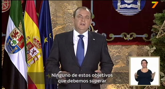 Mensaje del Presidente del Gobierno de Extremadura (30/12/11)