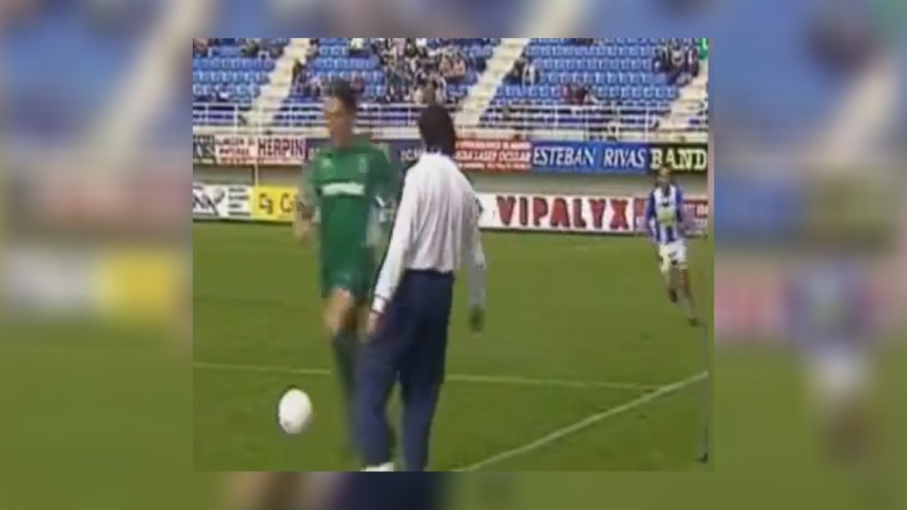 El entrenador del Leganés cortó un contragolpe de Sabino, del Badajoz, la 99-00 en Segunda