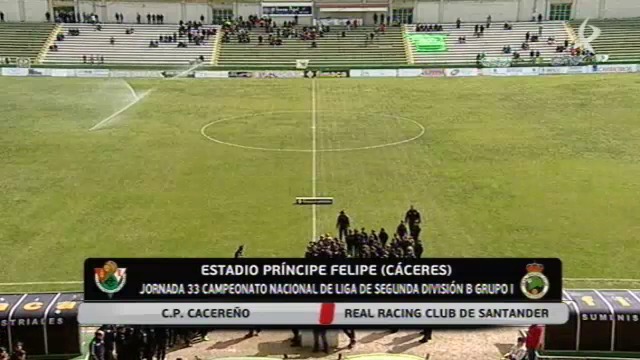 Fútbol: Cacereño - Racing de Santander (10/04/16)