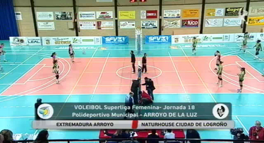Voleibol: Extremadura Arroyo - Naturhouse Ciudad de Logroño (22/02/15)