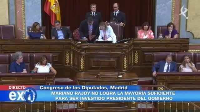 Mariano Rajoy no consigue la mayoría absoluta para ser investido Presidente del Gobierno en la II votación (02/09/16)