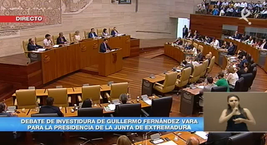 I Sesión Investidura Presidente Junta de Extremadura